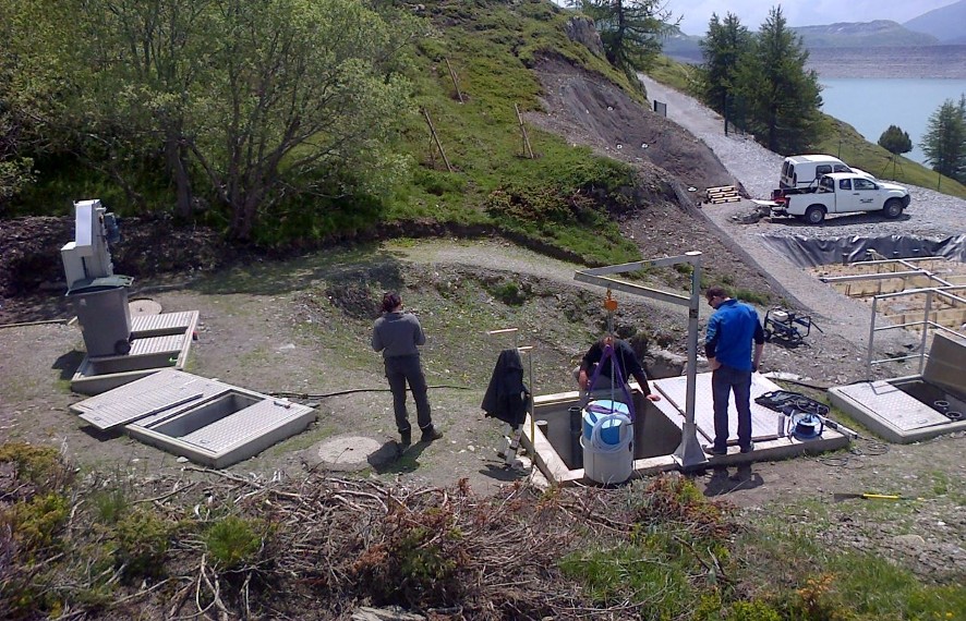 2015 chantier d'assinissement collectif à Val Cenis