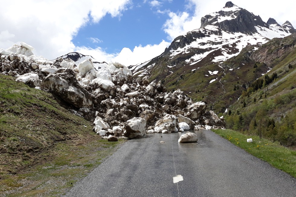 Vue de l'avalanche