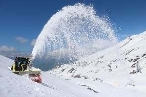 Déneigement d'un col