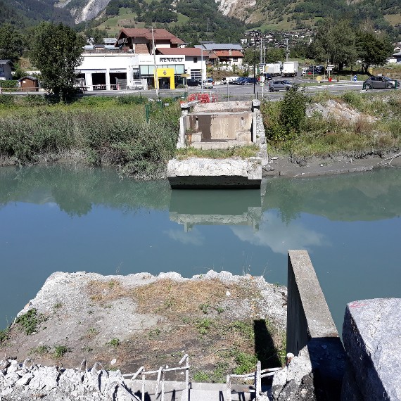 Une vue des anciens tabliers