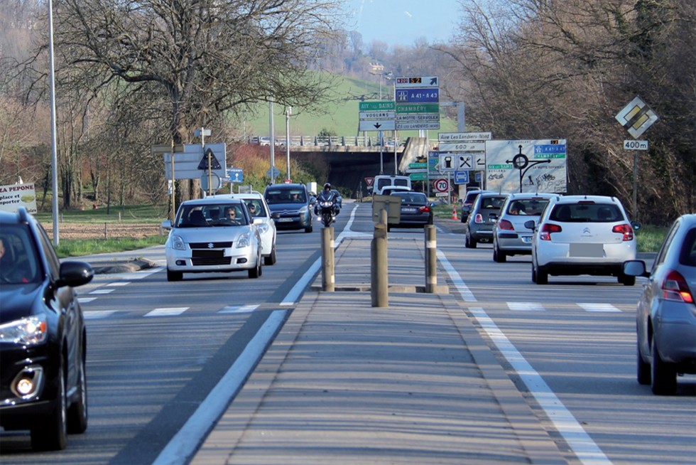 Circulation sur une route