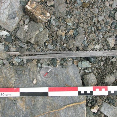 Objet trouvé en archéologie glaciaire
