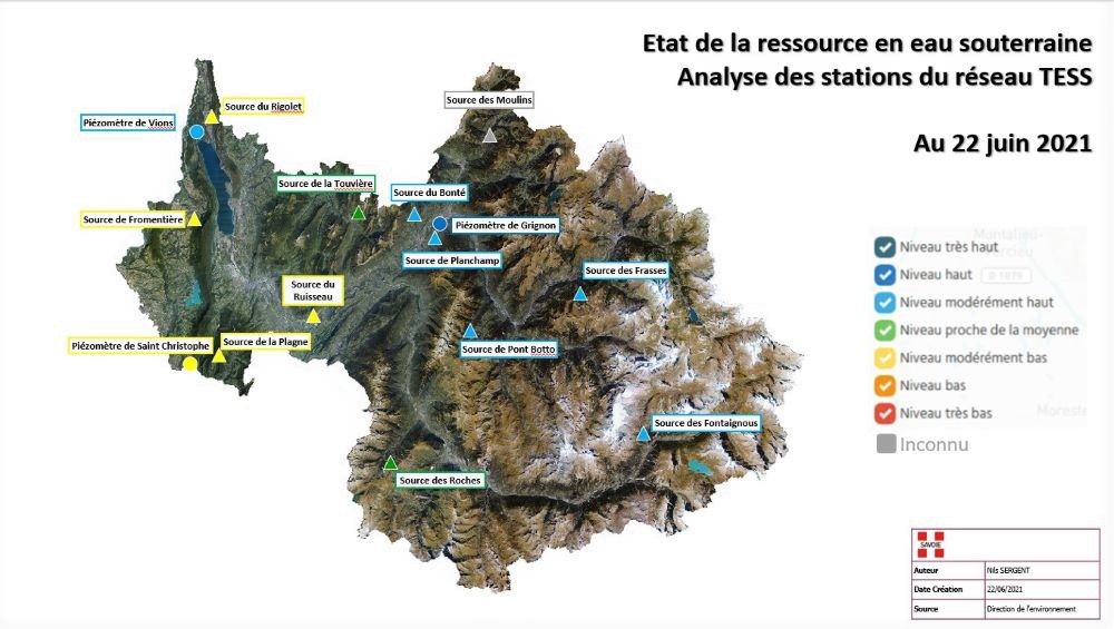 2021-Carte état de la ressource en eau souterraine-1000©Dpt73