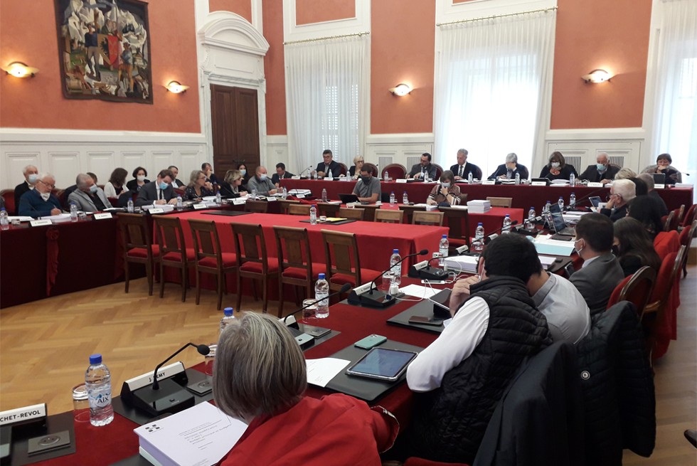 Les élus réunis en assemblée