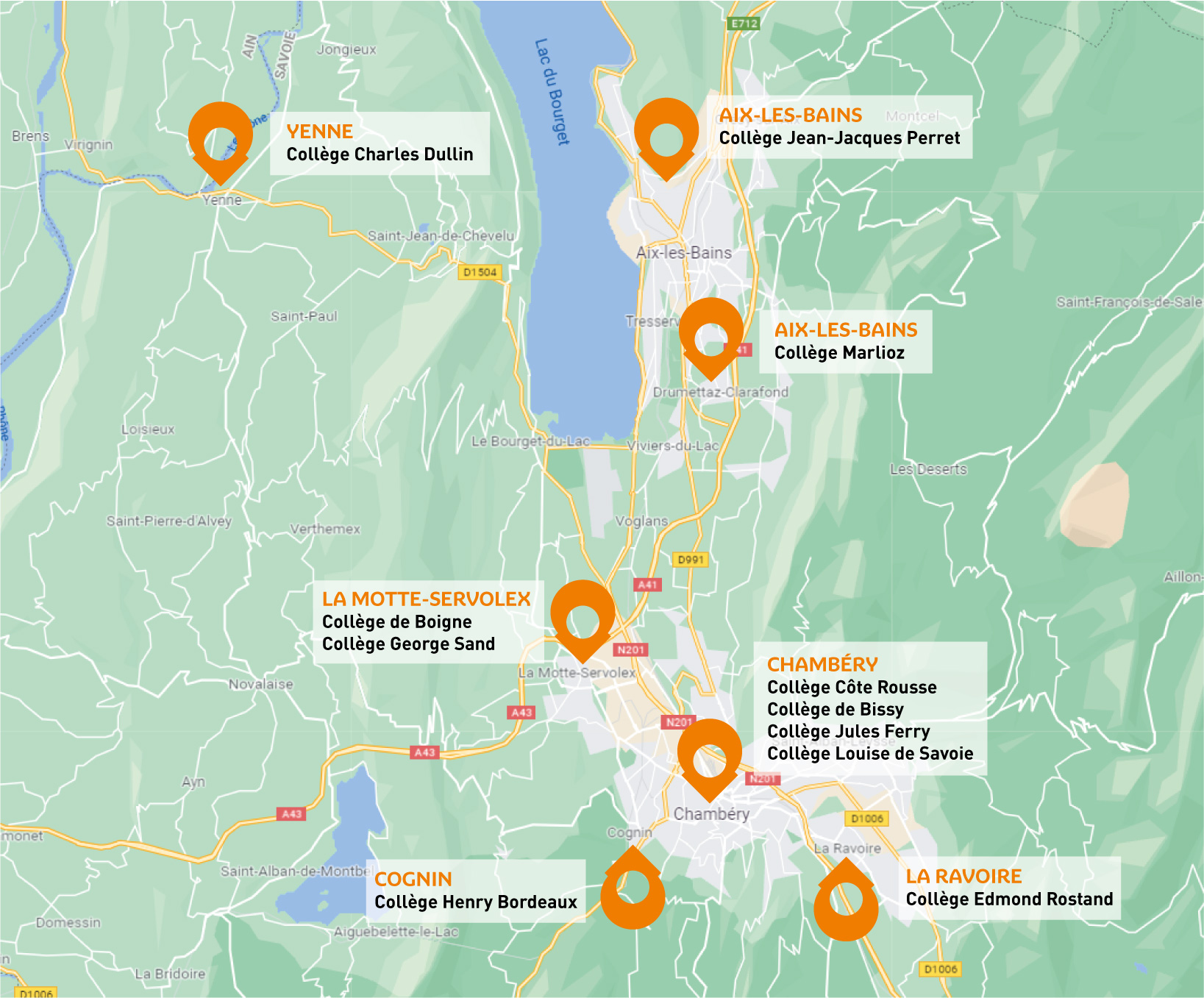 plan lieux colleges