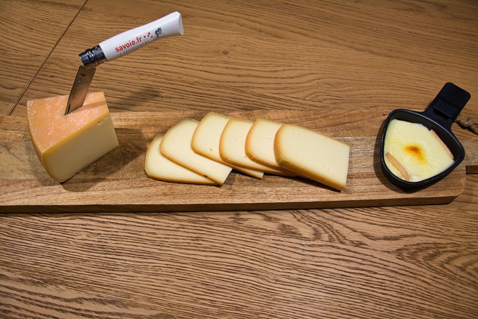 Raclette prête à être dégustée