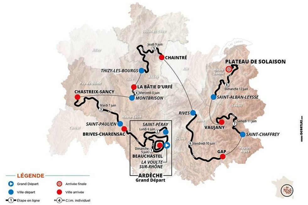 Carte du parcours