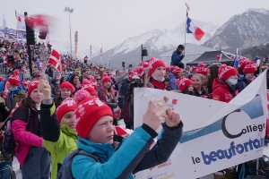 Des jeunes collégiens à Courchevel