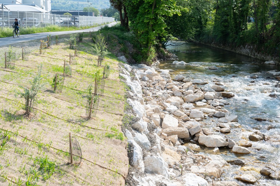 Les travaux sur la Leysse