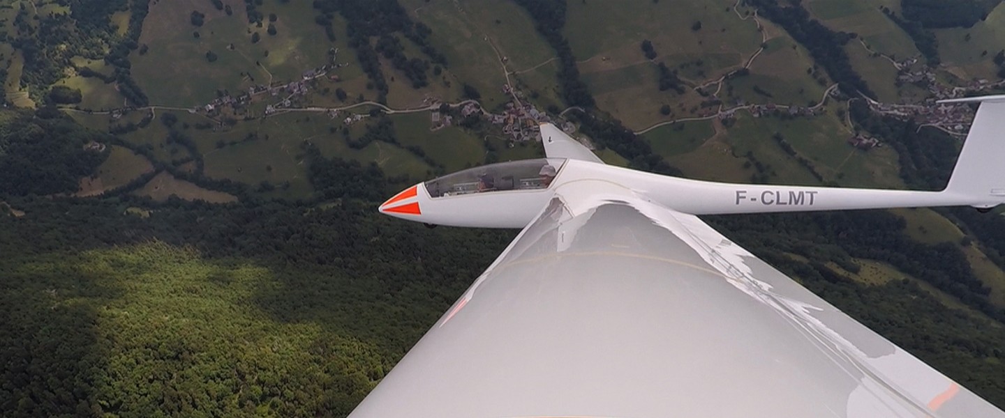 Un planeur en vol