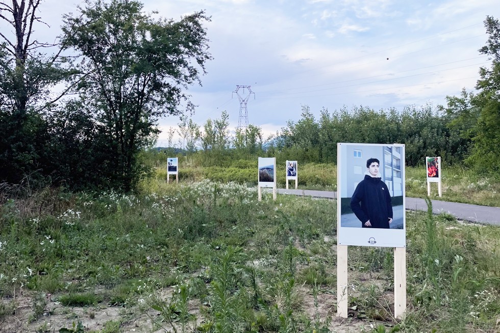 Une vue de l'exposition en situation