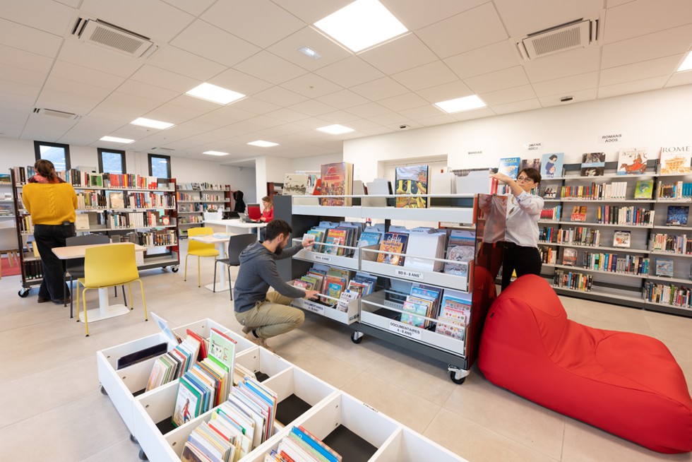 Intérieur de la bibliothèque