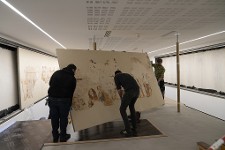 Installation des peintures murales