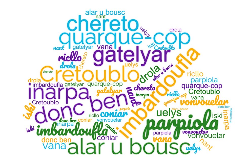 nuage de mots patois