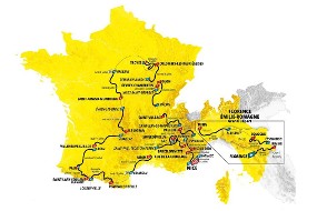 La tracé du Tour 2024