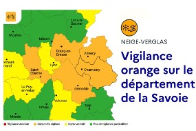carte de la vigilance en Savoie