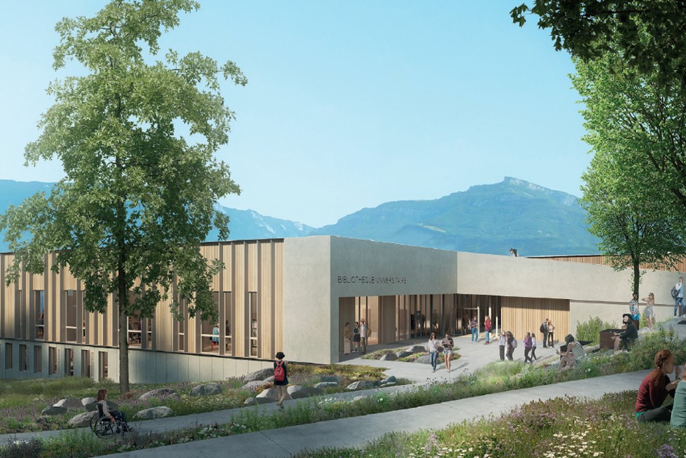 Un visuel du projet de bibliothèque