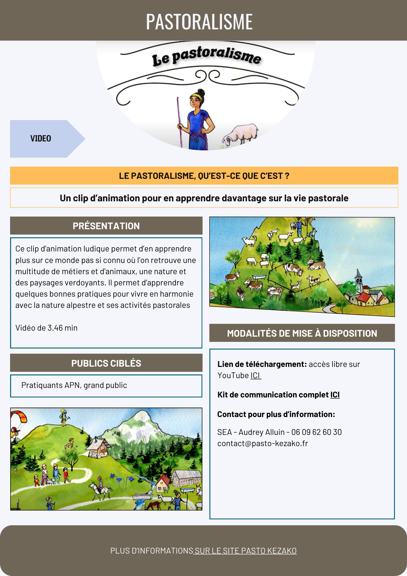 Clip animation pastoralisme