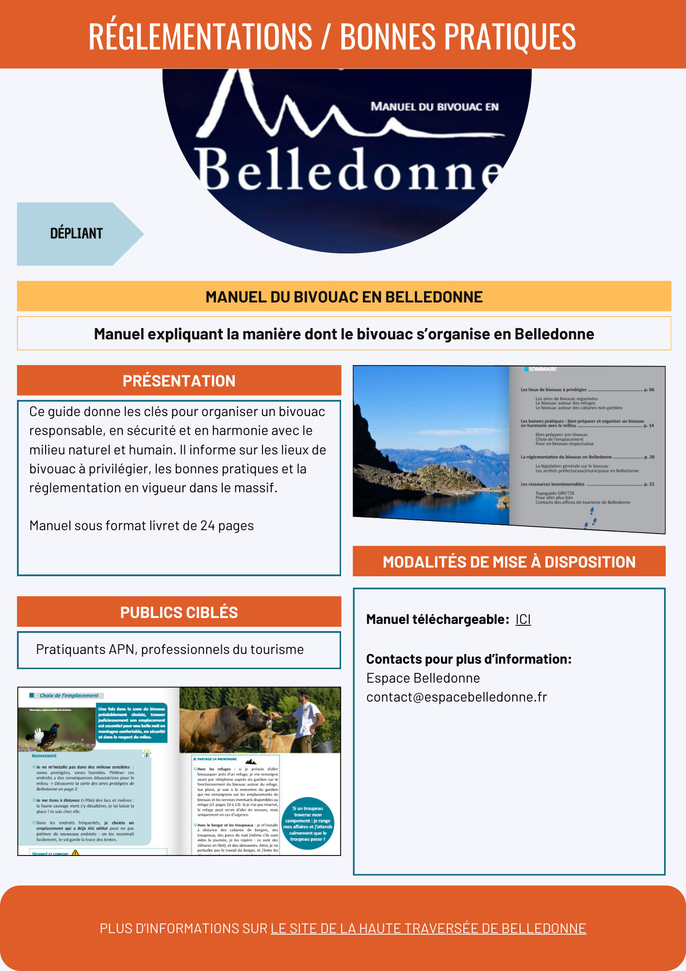 Manuel du bivouac en Belledonne