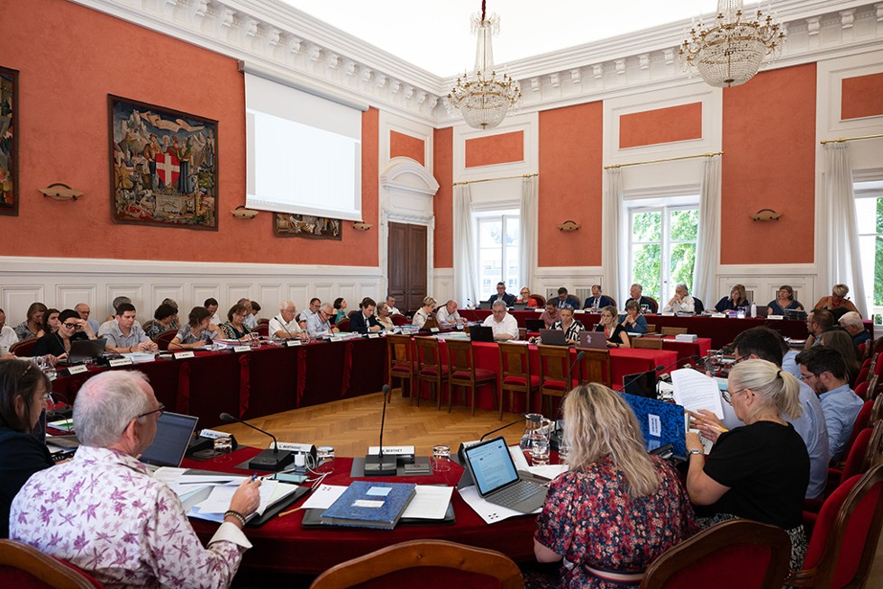 Les élus en session