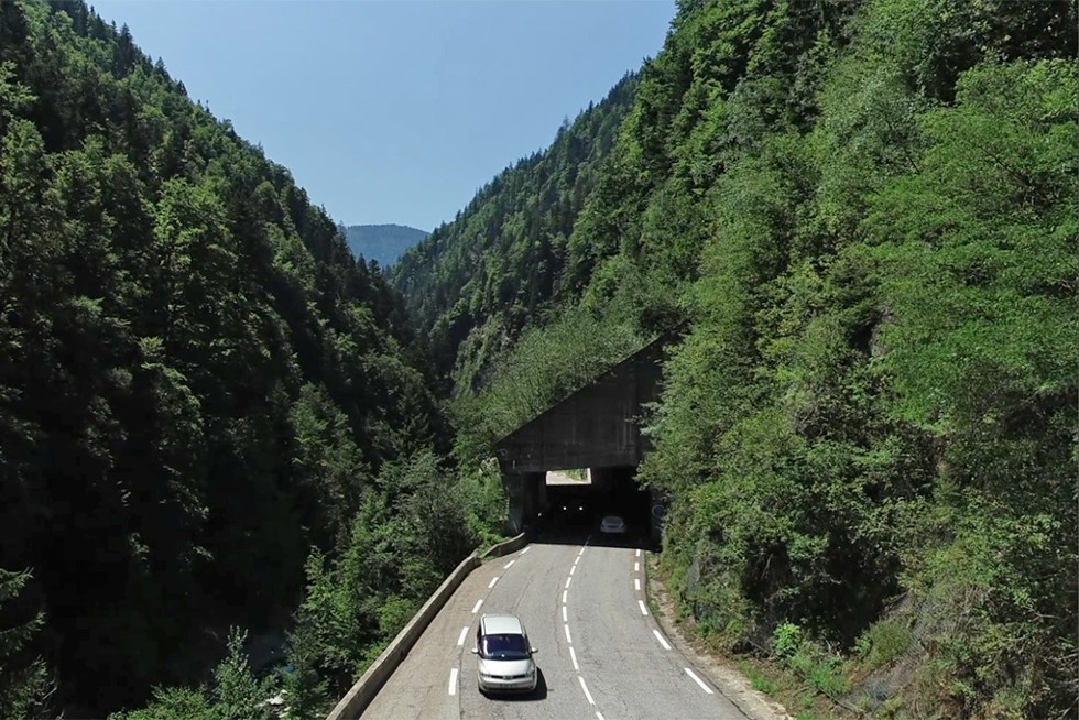 Une vue des Gorges de l'Arly