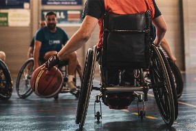 Vue d'un fauteuil roulant