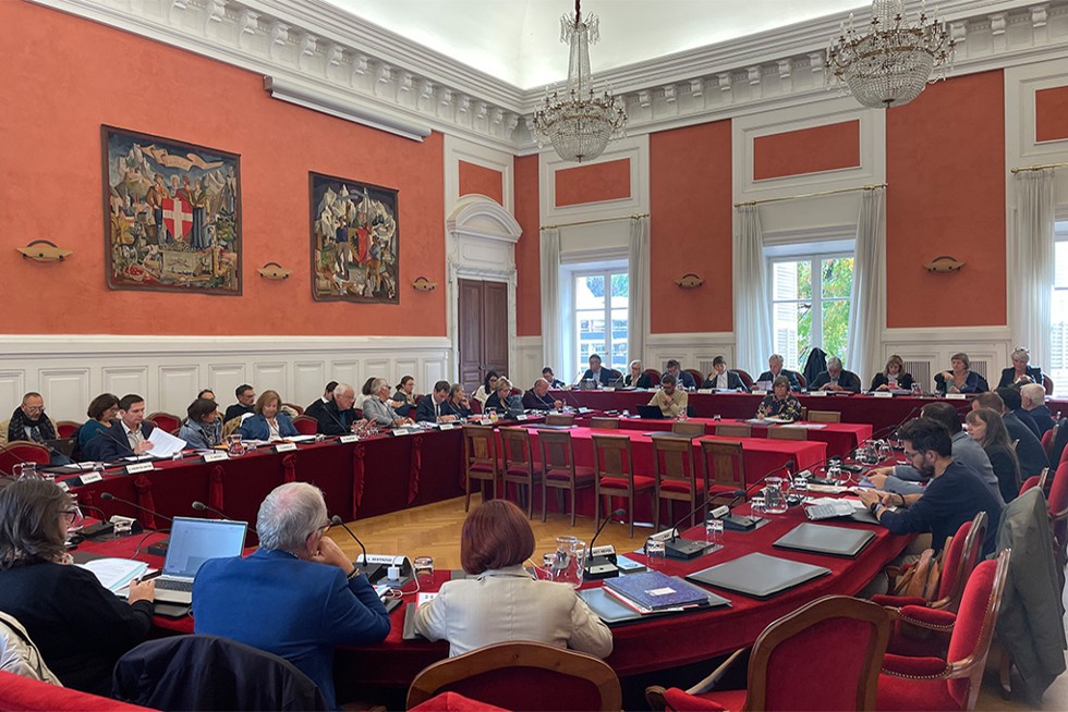 Les élus en session