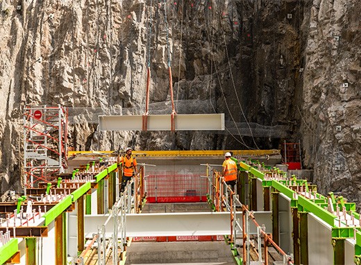Chantier dans l'Arly