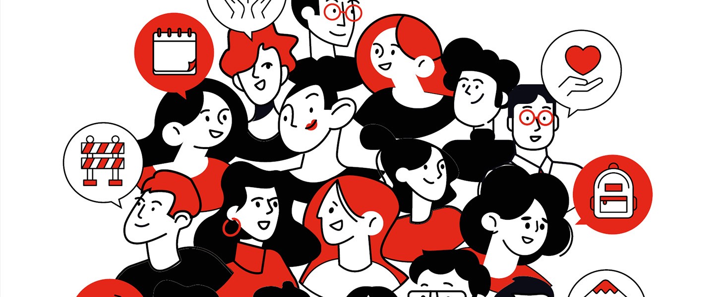 Visuel avec des personnages