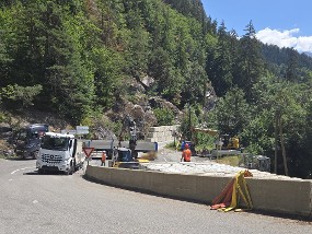 Travaux sur la RD 915 d'accès au Planay et à Pralognan