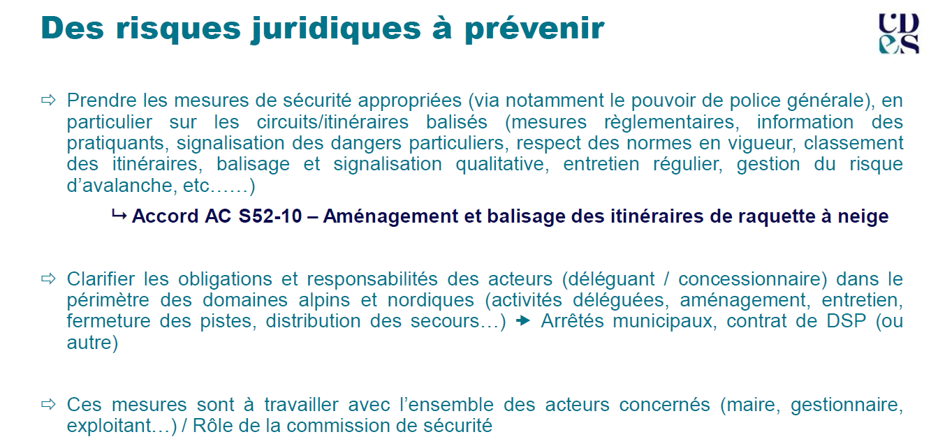 Diapo risques juridiques à prevenir 1