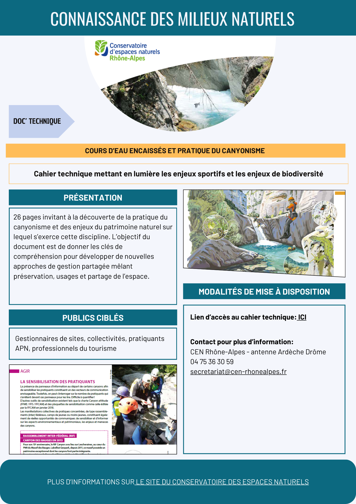 Cours d'eau et canyonnisme