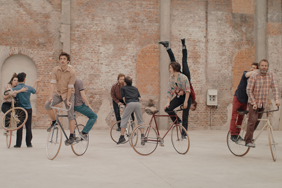 la bande à Tyrex à vélo