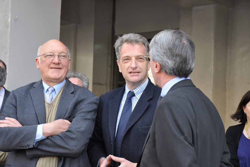 Gaston Arthaud Berthet aux côtés d'Hervé Gaymard